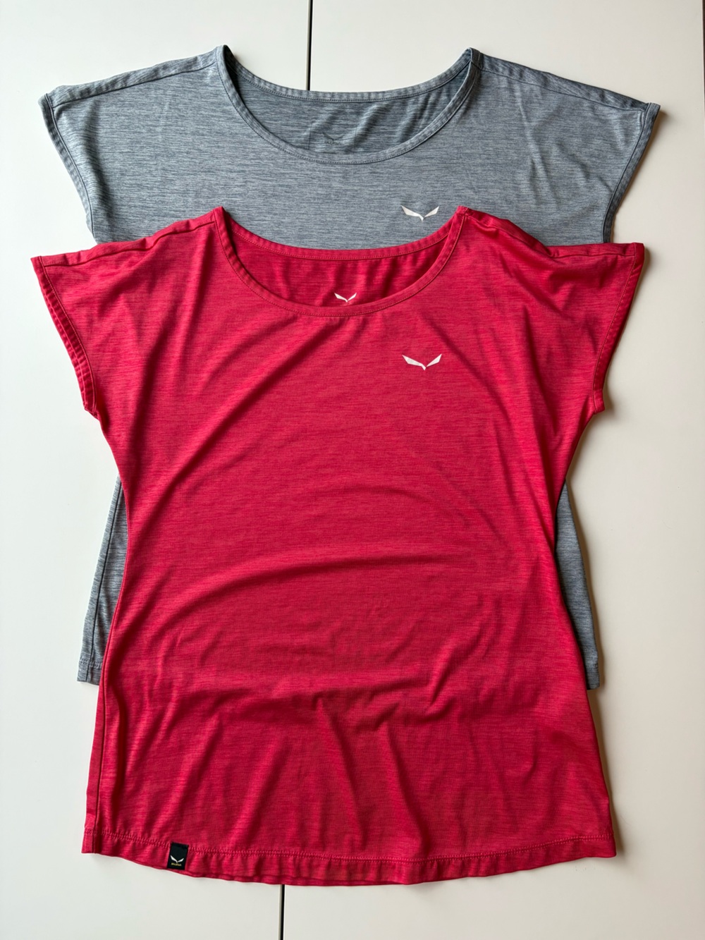 Salewa Puez Melange Dry 2 Short Sleeve Shirts Bundled Pink and Grey